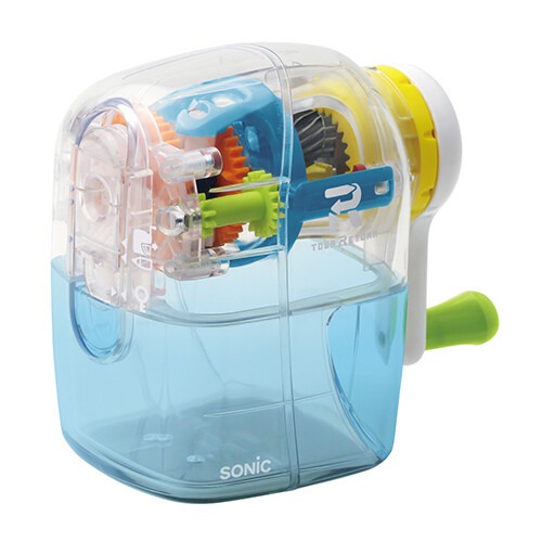 ⎪厭世文具⎪日本文具大賞Sonic 削鉛筆機 自動退出省力削筆機 透明-細節圖2