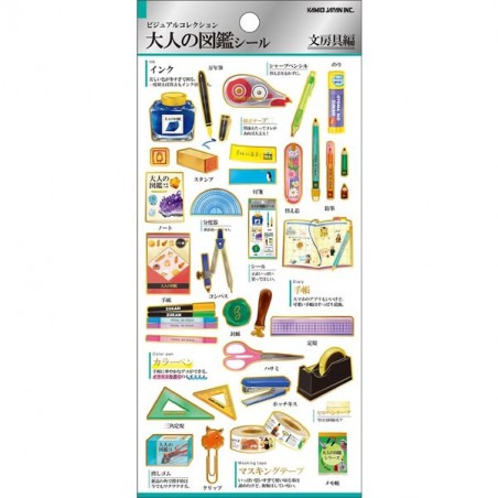 ⎪厭世文具⎪日本KAMIO 大人的圖鑑 日本系列 燙金貼紙 手帳貼紙-細節圖5