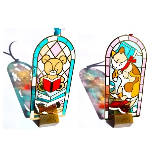 ⎪厭世文具⎪日本手工彩色復古玻璃風格書籤 復古系列-細節圖2