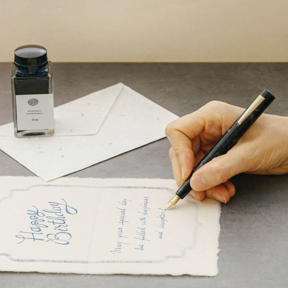 ⎪厭世文具⎪HIGHTIDE attache大理石紋鋼筆 ‧ 黑-細節圖8