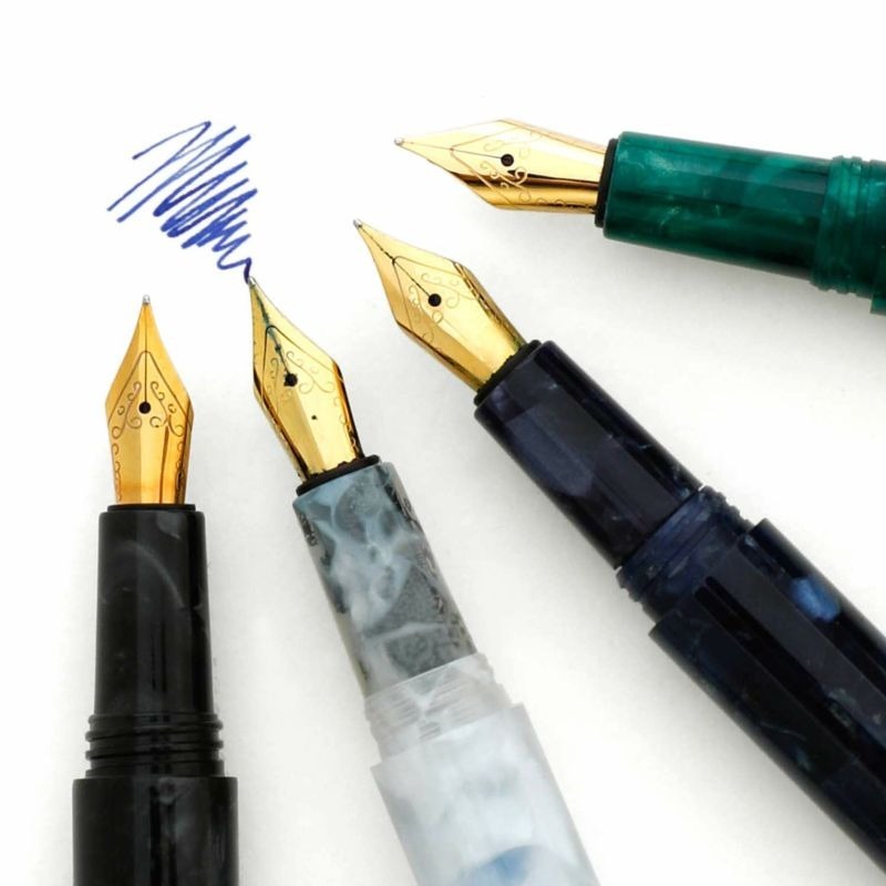 ⎪厭世文具⎪HIGHTIDE attache大理石紋鋼筆 ‧ 藍-細節圖9