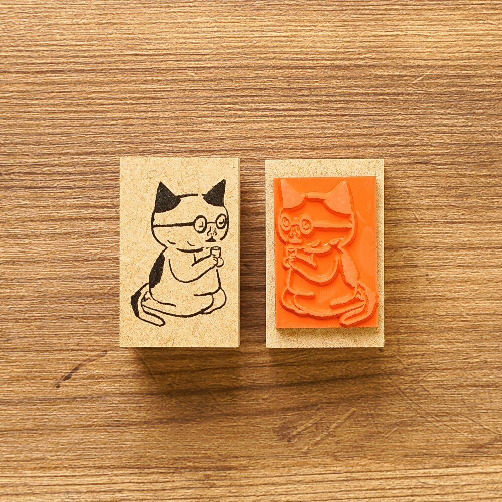 【 厭世文具 】日本 手紙社- 日本柴田啟子 聽故事的 戴眼鏡的貓 客人下單區-細節圖2