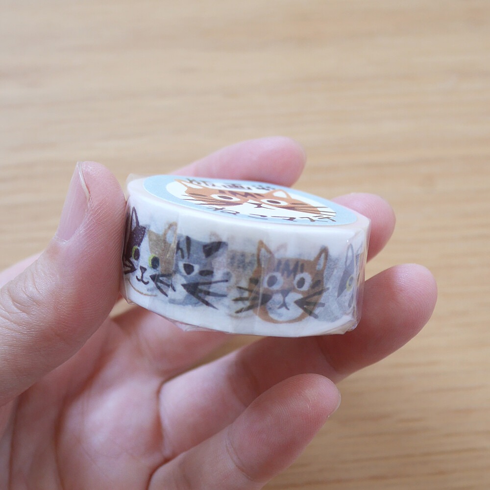 ⎪厭世文具⎪日本知名插畫家 4legs 貓咪 16種貓紙膠帶-細節圖4