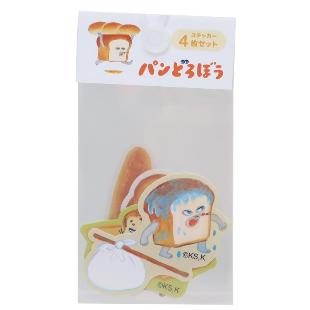 ⎪厭世文具⎪麵包小偷 繪本可愛貼紙-細節圖2