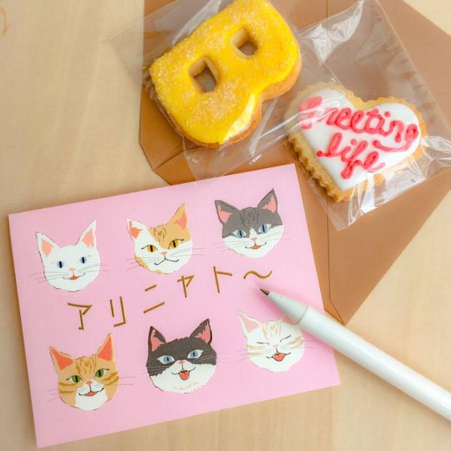 ⎪厭世文具⎪日本Greeting Life 貓咪生日卡片 賀卡-細節圖3