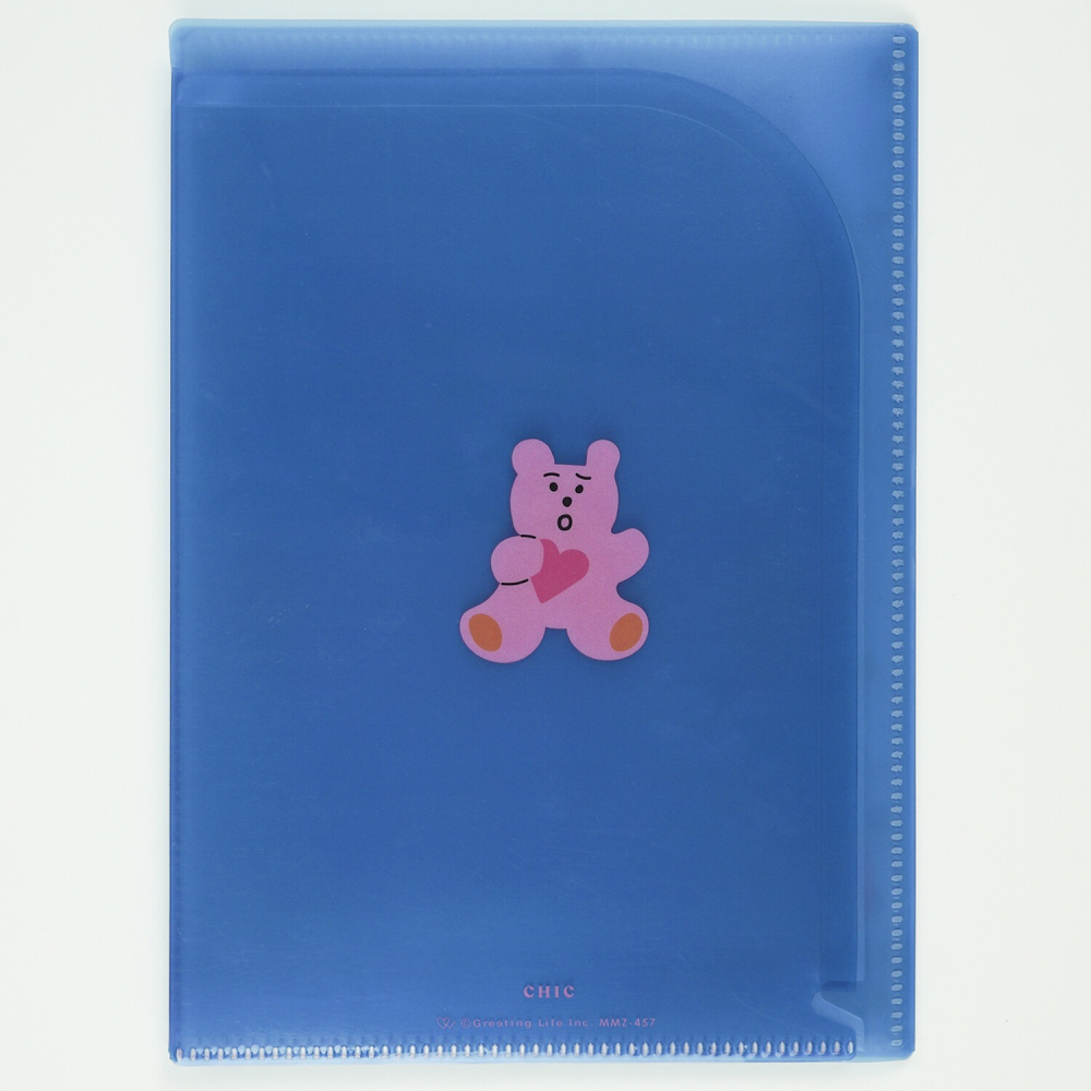 ⎪厭世文具⎪日本 Greeting Life  Chic -亮片熊 A5資料夾-細節圖2