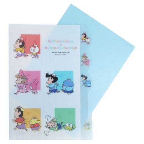 ⎪厭世文具⎪蠟筆小新 x 三麗鷗人物 資料夾 A4五層資料夾 (聯名款)-細節圖5