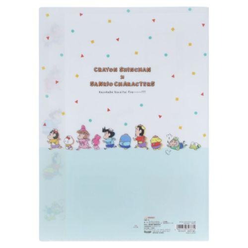 ⎪厭世文具⎪蠟筆小新 x 三麗鷗人物 資料夾 A4五層資料夾 (聯名款)-細節圖6