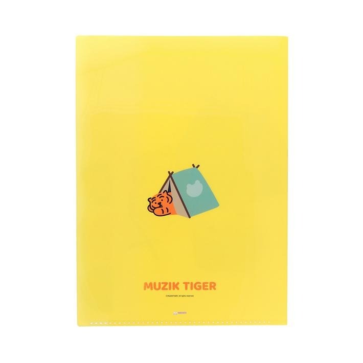厭世文具⎪韓國 Muzik Tiger 無業老虎 A4資料夾-細節圖2