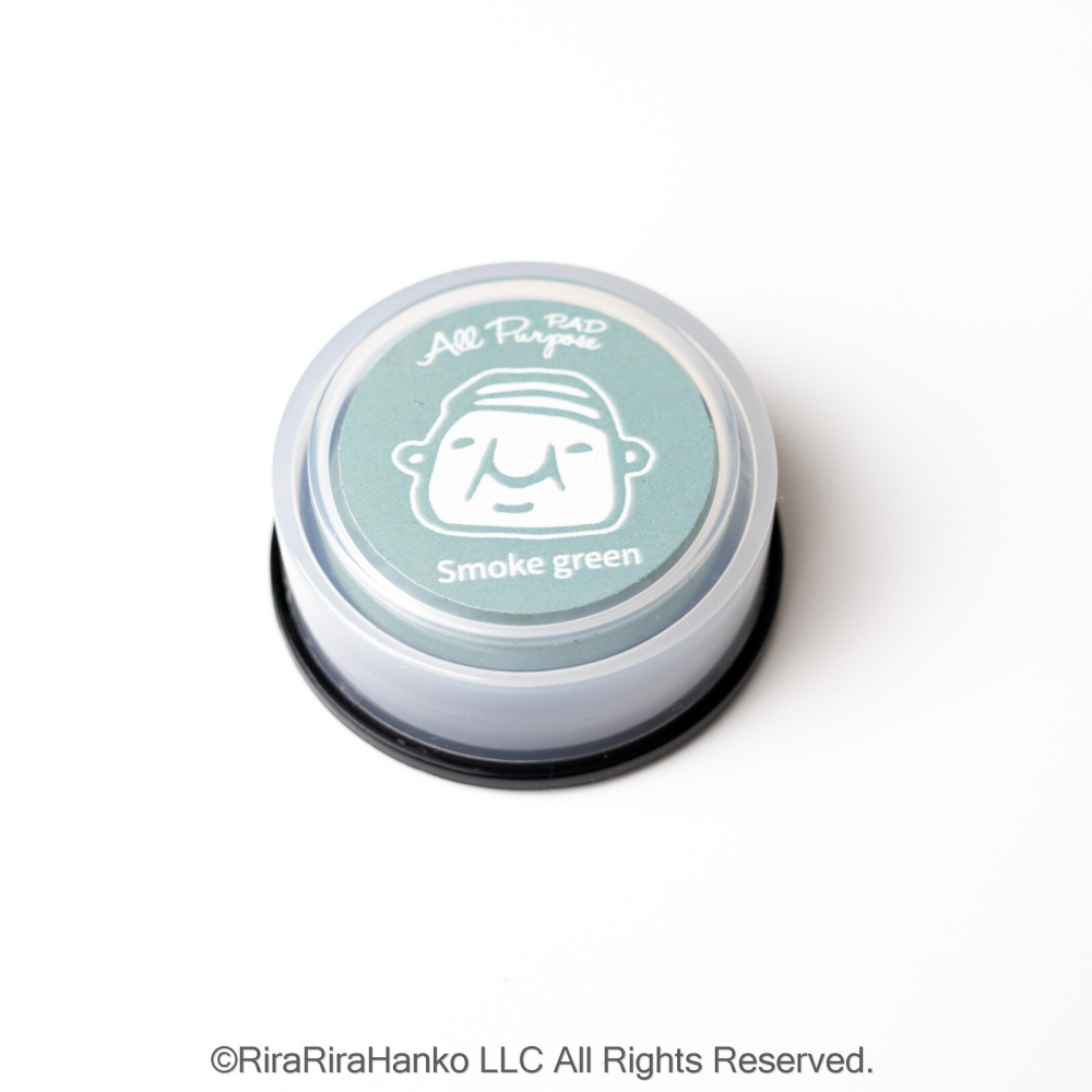 ⎪厭世文具⎪日本RiraRira Stamp 原創設計【煙霧綠】迷你多用途印台（印泥）-細節圖5