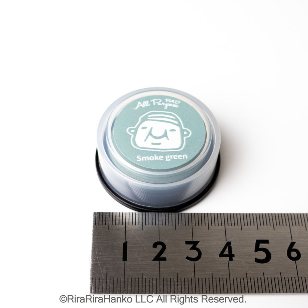 ⎪厭世文具⎪日本RiraRira Stamp 原創設計【煙霧綠】迷你多用途印台（印泥）-細節圖7