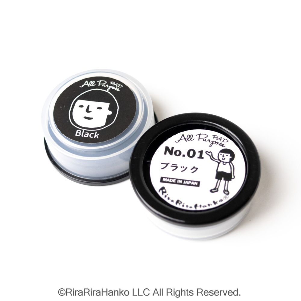 ⎪厭世文具⎪日本RiraRira Stamp 原創設計【黑色】迷你多用途印台（印泥）-細節圖4