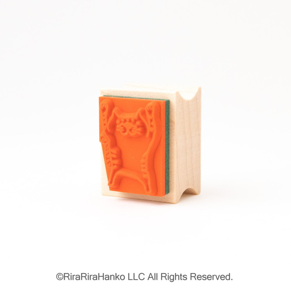 ⎪厭世文具⎪日本RiraRira 舉手貓小三郎 印章-細節圖3