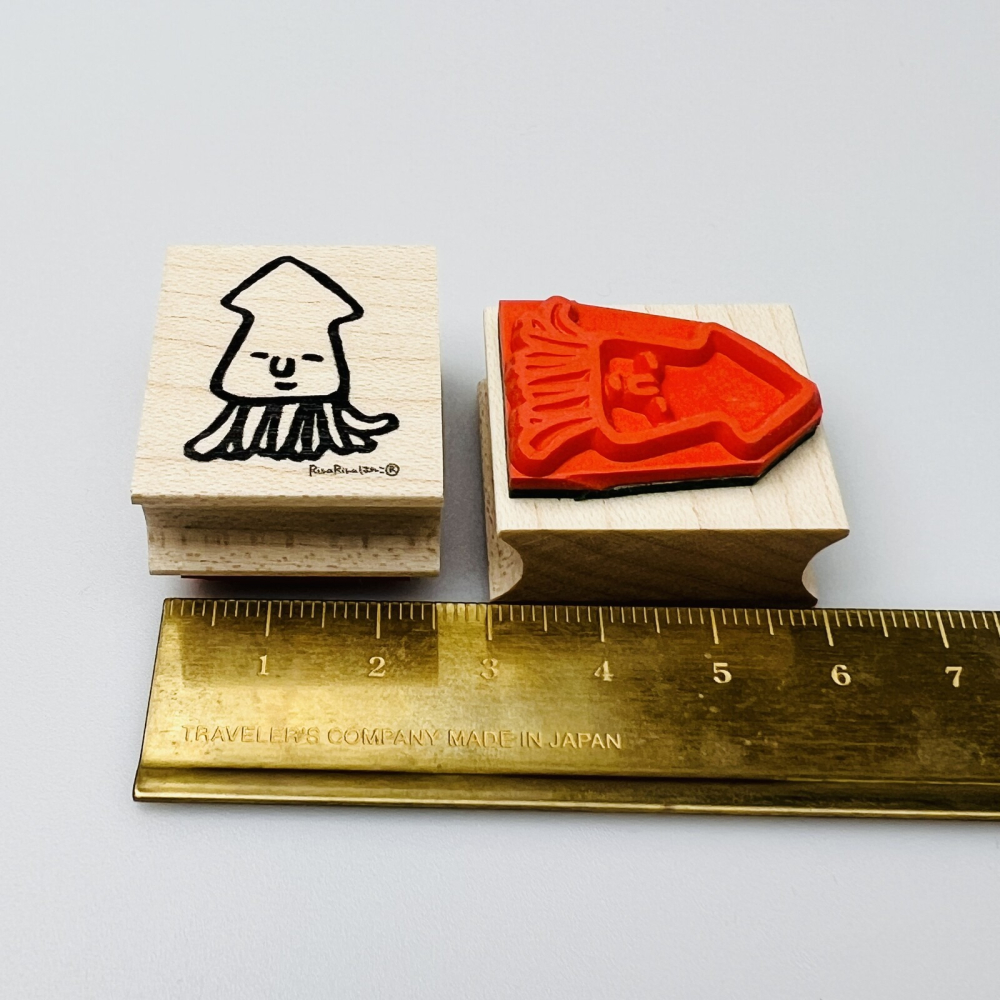 ⎪厭世文具⎪日本RiraRira 小烏賊 印章-細節圖2