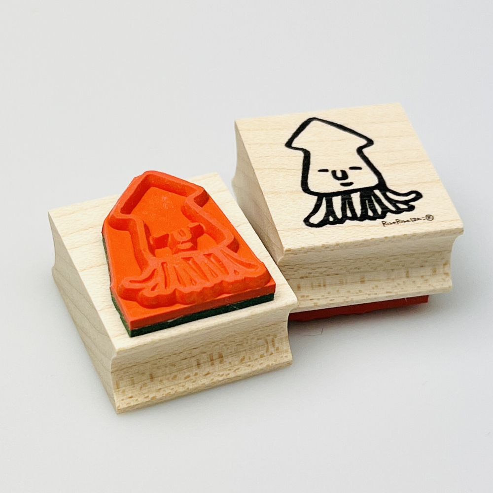 ⎪厭世文具⎪日本RiraRira 小烏賊 印章-細節圖4