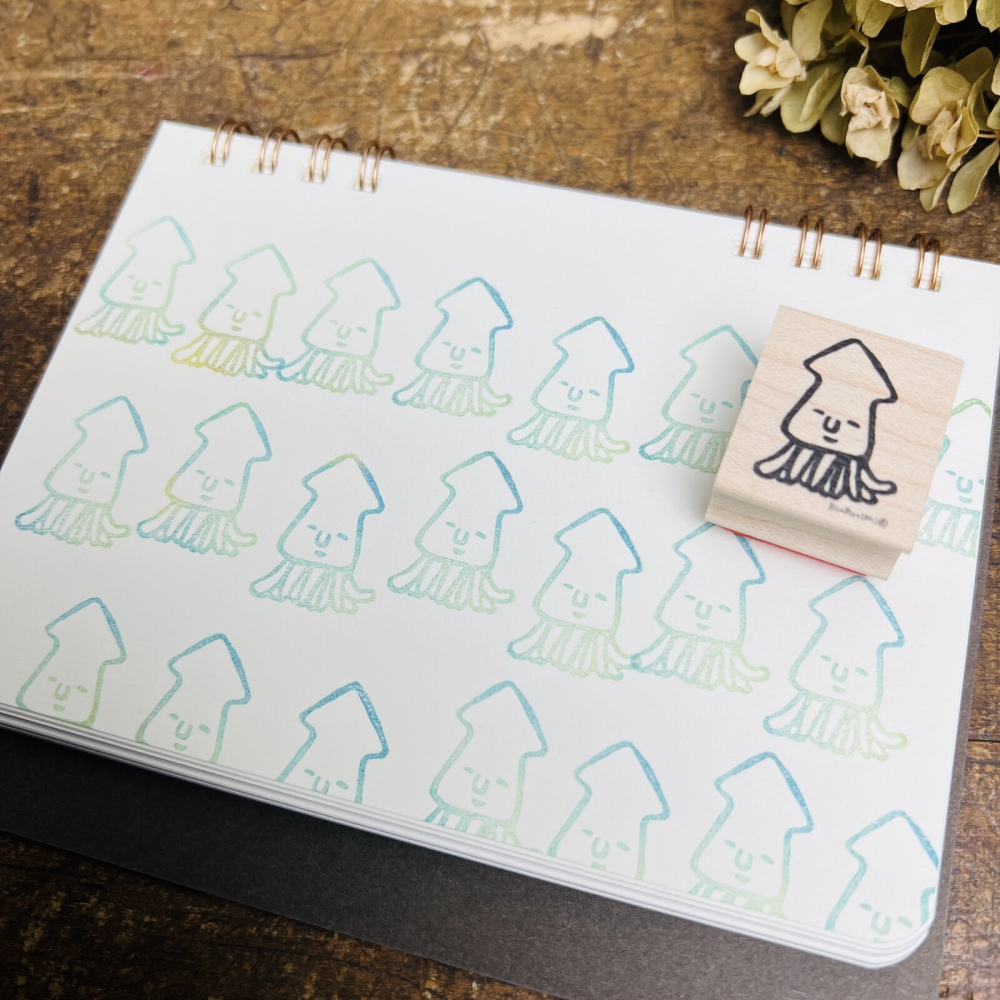 ⎪厭世文具⎪日本RiraRira 小烏賊 印章-細節圖6