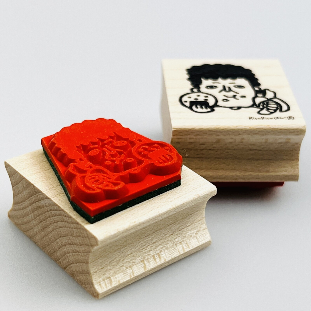 ⎪厭世文具⎪日本RiraRira 大口吃關小姐 印章-細節圖3
