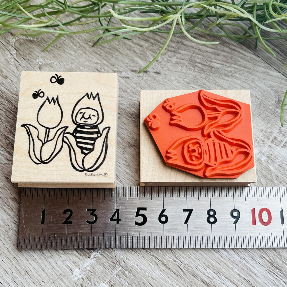 ⎪厭世文具⎪日本RiraRira 小老頭岩井股長【鬱金香】 印章-細節圖4