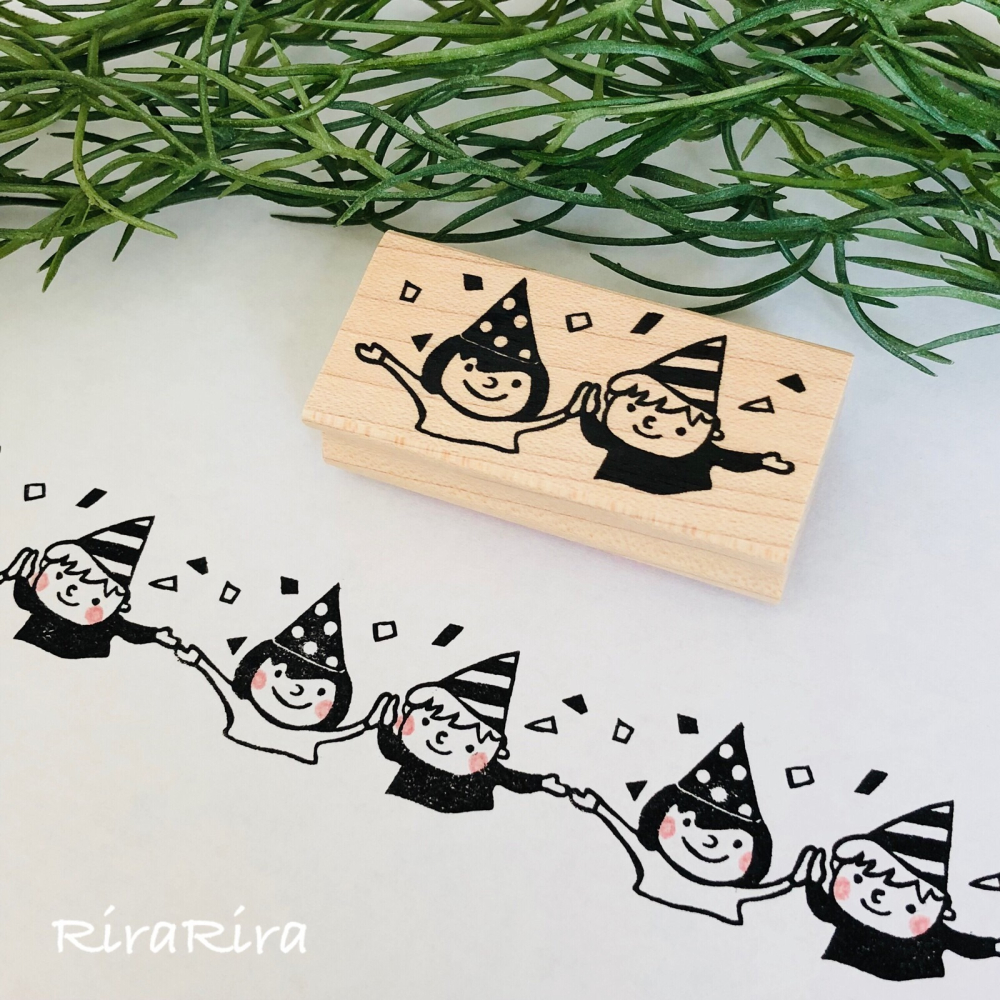 ⎪厭世文具⎪日本RiraRira 派對咖兒童 印章-細節圖5