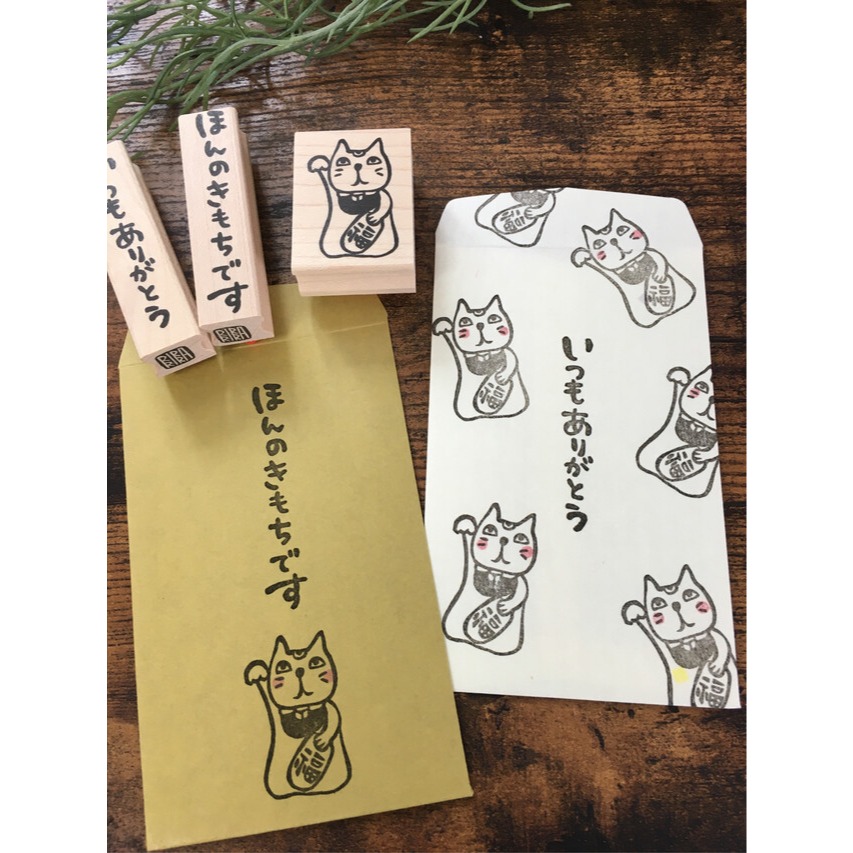 ⎪厭世文具⎪日本RiraRira 招財貓 印章-細節圖5