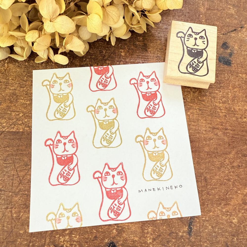 ⎪厭世文具⎪日本RiraRira 招財貓 印章-細節圖6