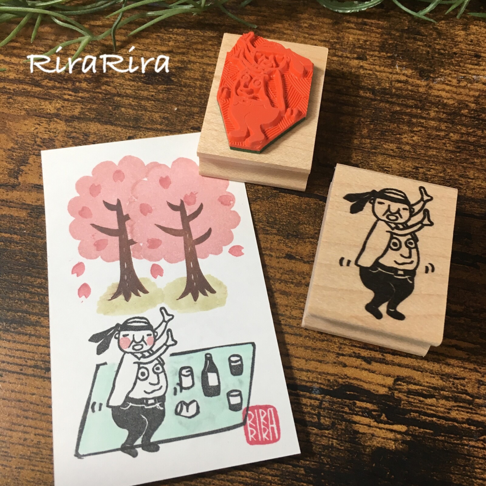 ⎪厭世文具⎪日本RiraRira 矮小上班族岩井係長*扭動腹部*印章-細節圖5