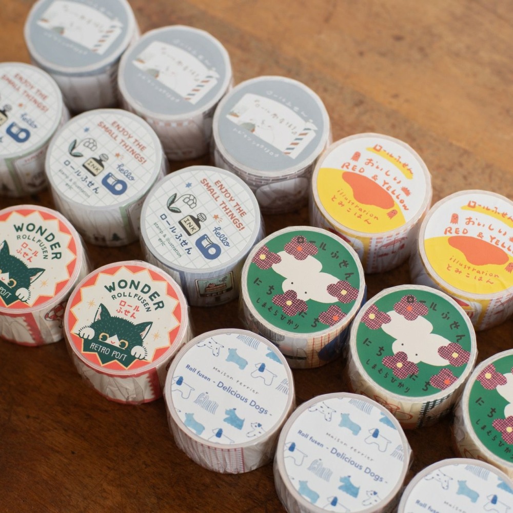 ⎪厭世文具⎪日本 手紙社-Mokuji 熊的文房具 捲式便利貼-細節圖3