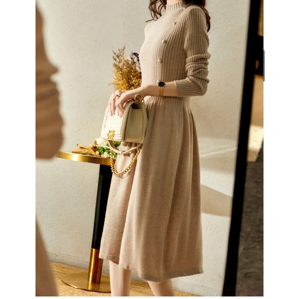 密集針織洋裝-細節圖2