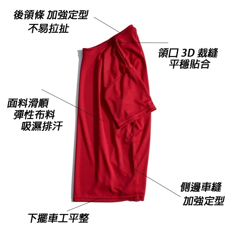 【大津生活服飾】ONE DAY 台灣製 169 排汗衫 吸濕排汗 吸排 運動上衣 涼感衣 T恤 素T 短T(賣場一)-細節圖8
