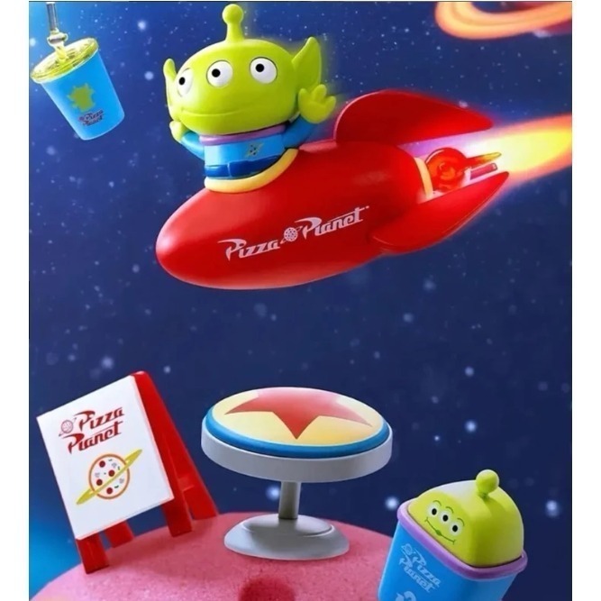 全新未拆 玩具總動員 三眼怪披薩星球  單售 美味能量站-細節圖2