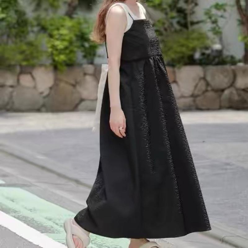 【現貨】孤品 日系選品💕kas日單 百搭經典緹花吊帶裙 連衣裙 洋裝-細節圖2