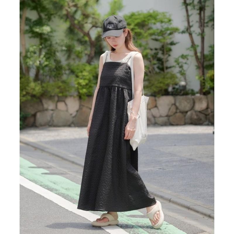 【現貨】孤品 日系選品💕kas日單 百搭經典緹花吊帶裙 連衣裙 洋裝-細節圖6