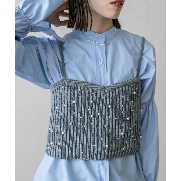 【現貨】孤品 日系選品💕mys 日系疊穿柔軟珍珠豎條吊帶外搭背心 _日單-細節圖4