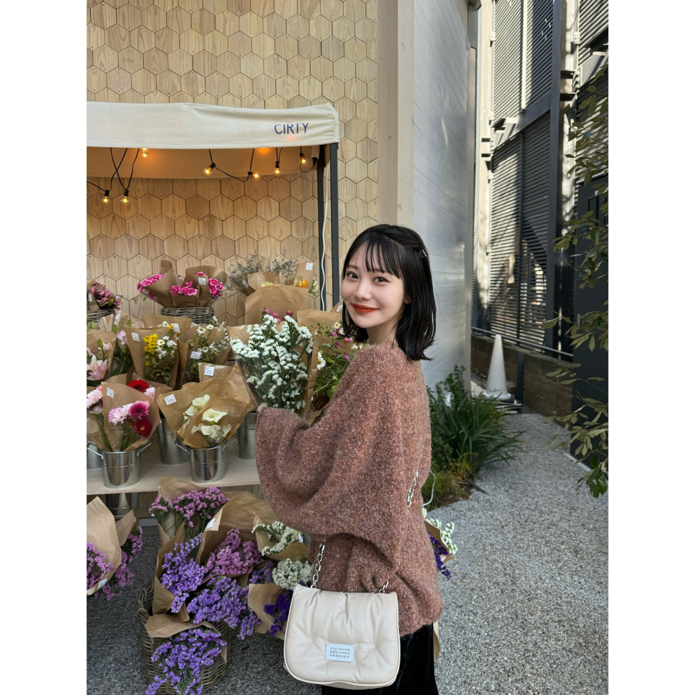 【預購】日系選品💕Hin日單  日系純色圓領混色慵懶寬鬆落肩針織毛衣 上衣-細節圖3