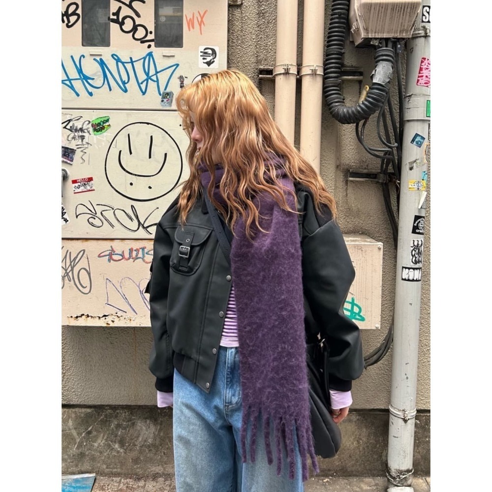 【現貨】日系選品💕tina日單 新品! 復古精緻多口袋翻領休閒皮衣外套 日系 皮外套 女裝-細節圖9