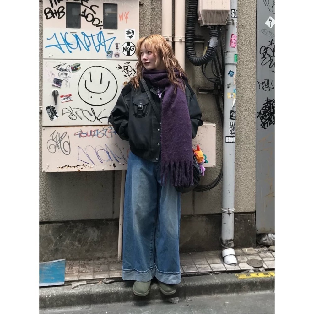 【現貨】日系選品💕tina日單 新品! 復古精緻多口袋翻領休閒皮衣外套 日系 皮外套 女裝-細節圖10