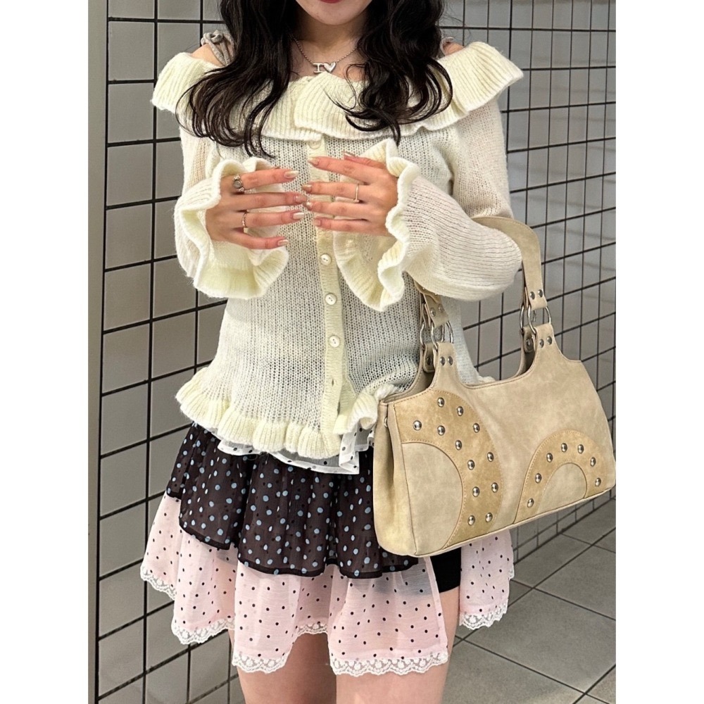 【波點、格紋現貨+預購】日系選品💕Tina日單 春新品 芭蕾舞風 波點格紋蛋糕裙+短褲 / 碎花蛋糕裙+短褲套裝-細節圖6