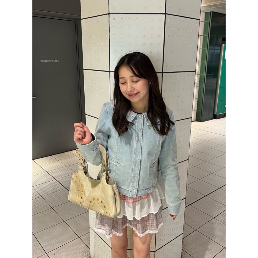 【波點、格紋現貨+預購】日系選品💕Tina日單 春新品 芭蕾舞風 波點格紋蛋糕裙+短褲 / 碎花蛋糕裙+短褲套裝-細節圖8