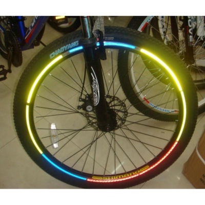 自行車輪反光貼/腳踏車反光貼/夜間行車反光貼/車輪反光貼紙(隨機顏色)