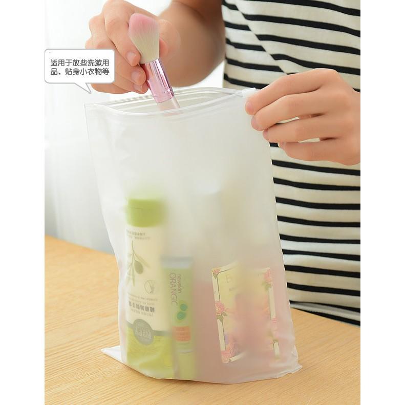 旅行必備 PVC半透明夾鏈袋/拉鏈袋 多功能旅行收納袋/防水萬用包/衣物收納袋/行李衣服袋-細節圖2