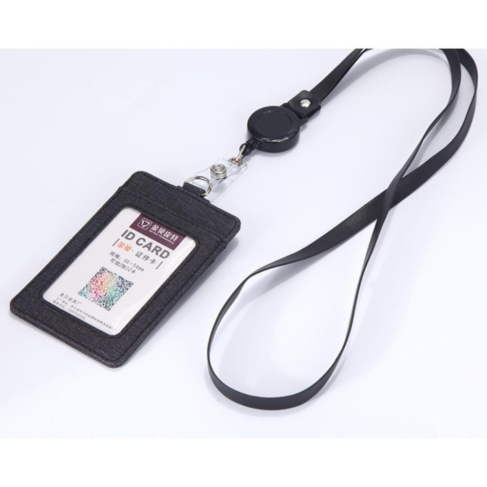 直式可伸縮繩子 識別證件套 /悠遊卡套/門禁卡/信用卡套/名片套 證件套 工作證套-細節圖3