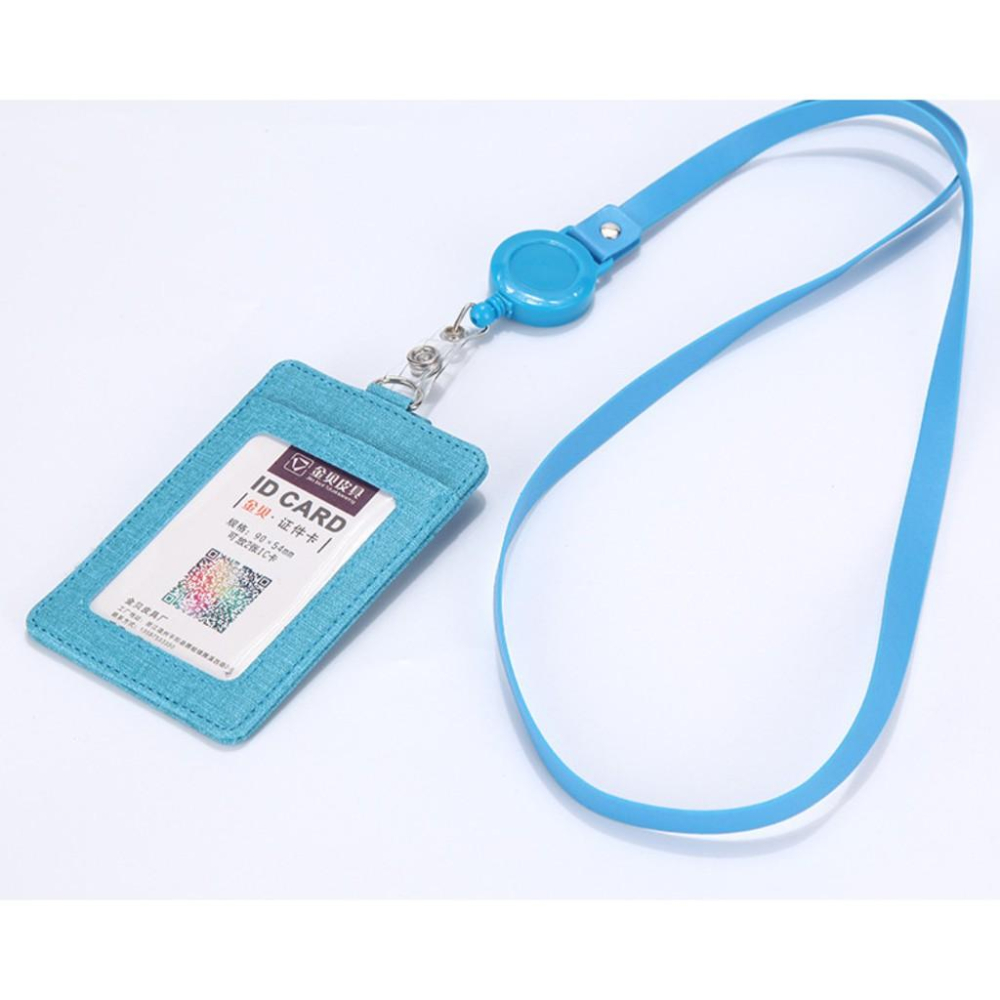 直式可伸縮繩子 識別證件套 /悠遊卡套/門禁卡/信用卡套/名片套 證件套 工作證套-細節圖4