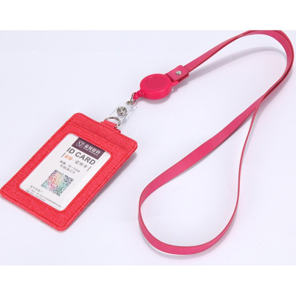 直式可伸縮繩子 識別證件套 /悠遊卡套/門禁卡/信用卡套/名片套 證件套 工作證套-細節圖7