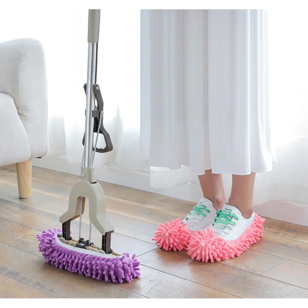 雪尼爾拖地鞋套/懶人鞋拖把/拖地拖鞋/擦地襪/懶人擦地鞋套/清潔鞋套-細節圖2