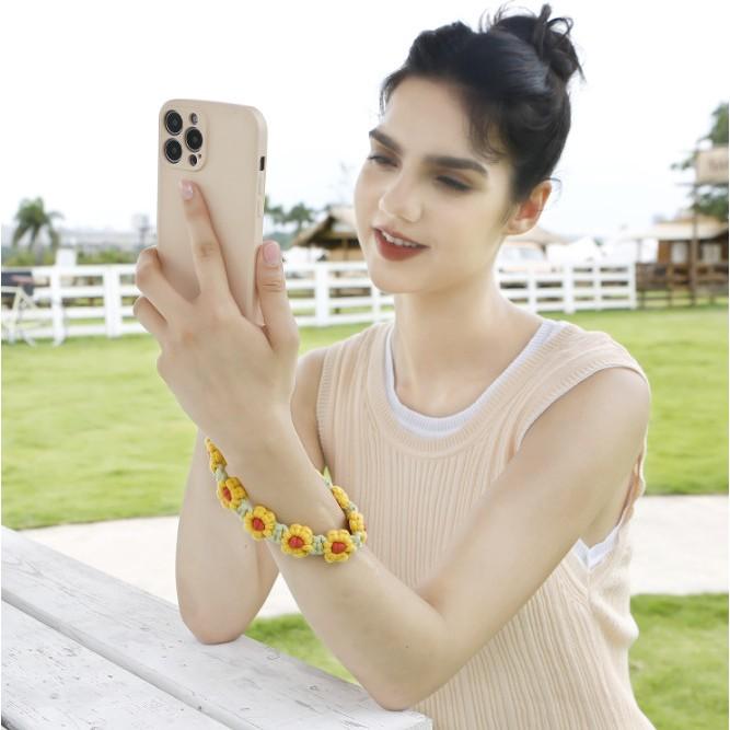 波西米亞手機繩  手機腕繩 手工編織花繩  手機掛繩 小花編織手機繩 多用途防掉繩-細節圖3