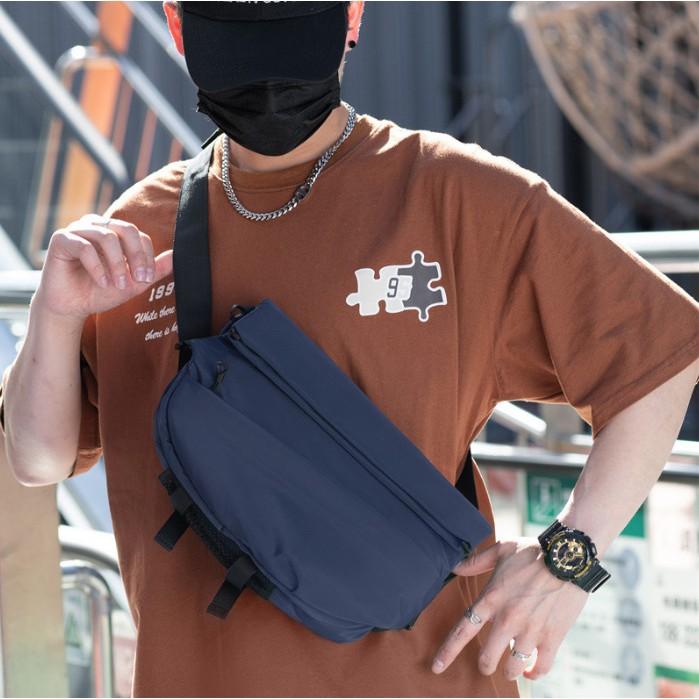 旅行防盜胸包 休閒包 胸包 單肩包 磁扣快拆側背包 多分層胸包  防盜包   胸前包 輕便大容量多功能包-細節圖2