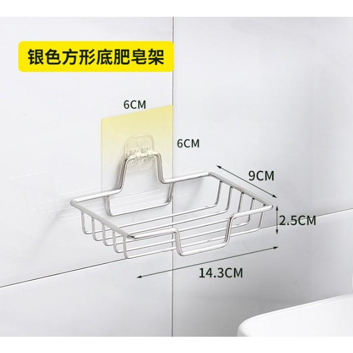 免釘牆不鏽鋼肥皂架  香皂架 海綿架 菜瓜布架  免打孔肥皂收納  肥皂盒-細節圖2