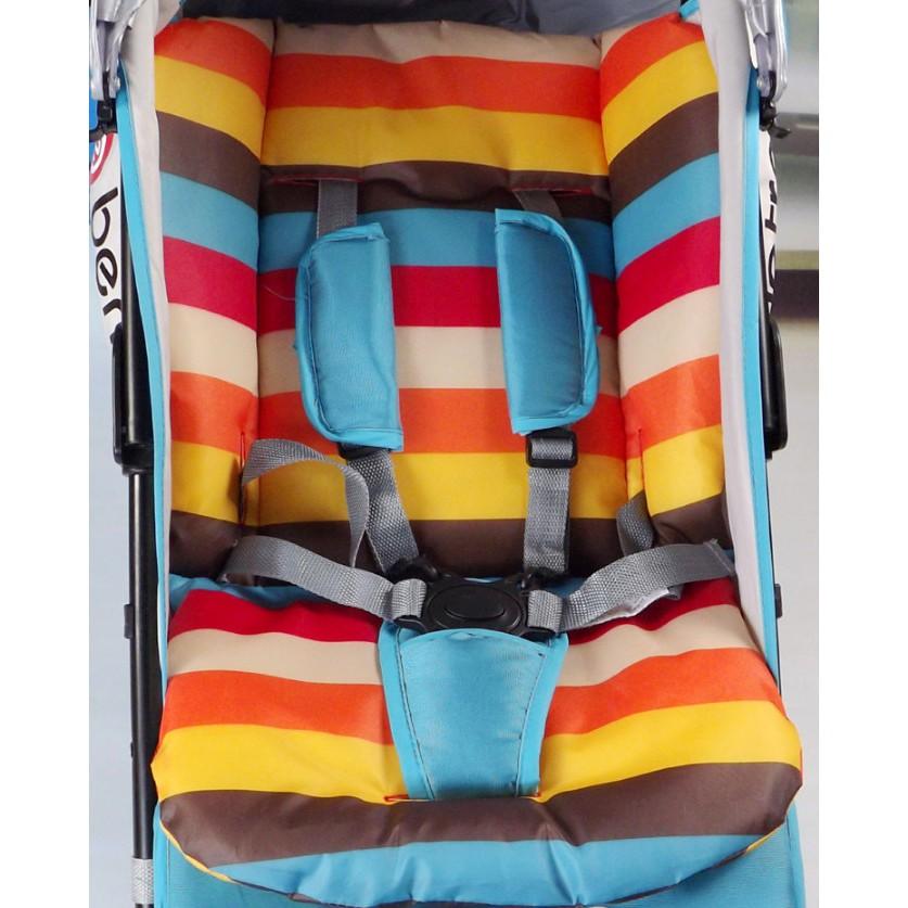 嬰兒推車墊/彩虹推車墊/ 寶寶推車墊/推車坐墊/餐椅墊/安全座椅墊-細節圖2