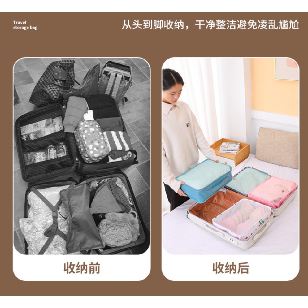 旅行衣服收納袋 輕便網格收納包 旅行衣物收納袋 大號網格收納包 旅行收納包 行李收納-細節圖6