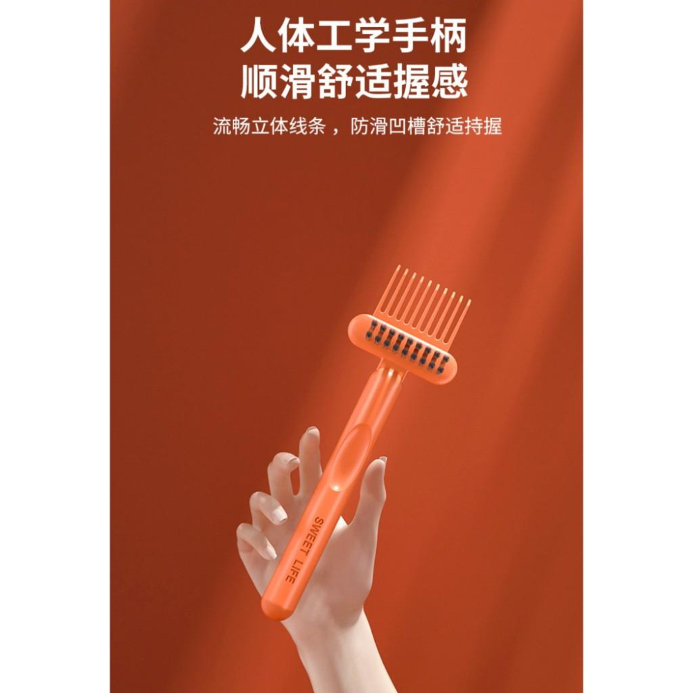 氣墊梳子清潔刷 梳子毛髮清潔刷   梳子清潔爪 梳子清潔 洗梳子神器-細節圖7
